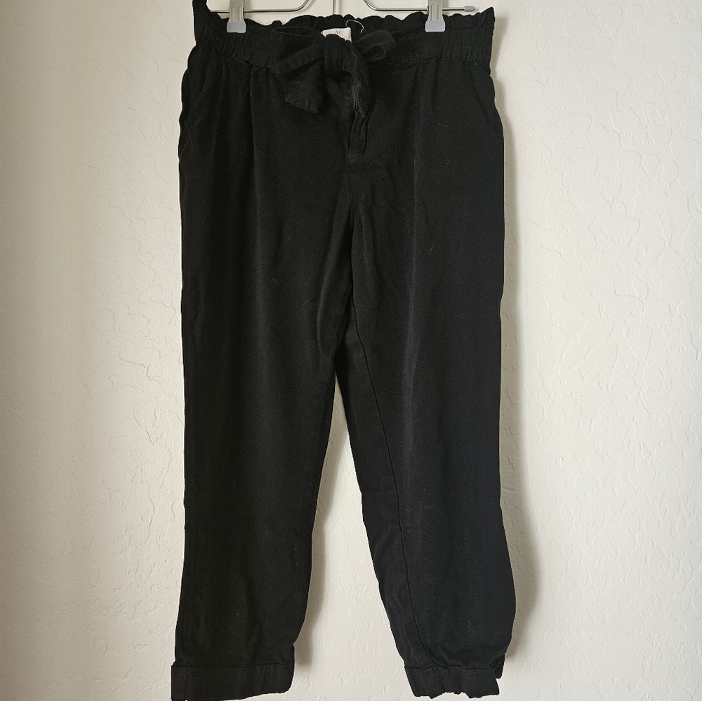 Sky and Sparrow Black Paperbag Waist Trouser